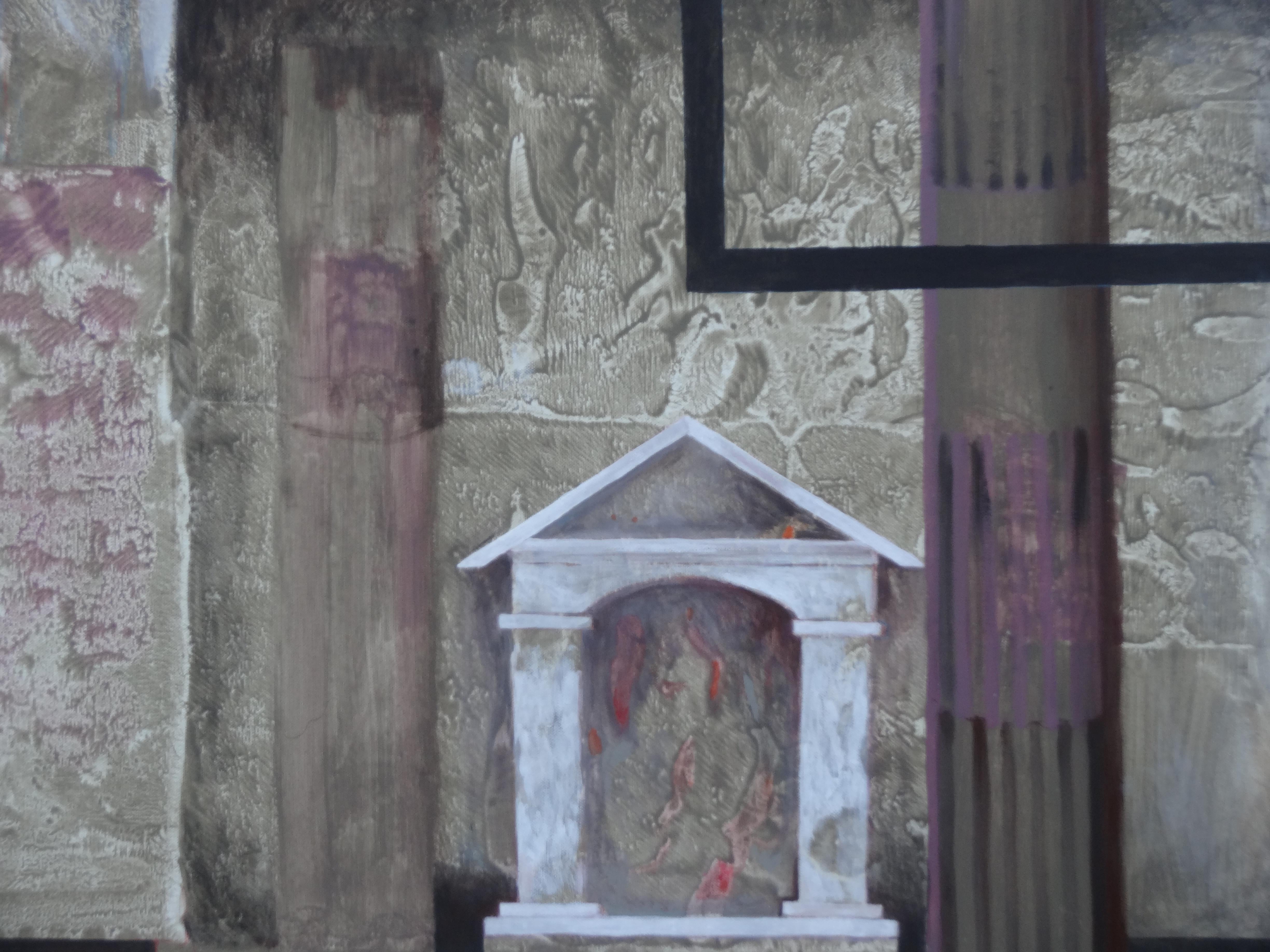„Pompeii XII“, von Ewa Miazek-Mioduszewska, Gemälde Acryl auf Leinwand im Angebot 4