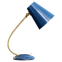 EWÅ Värnamo, Table Lamp, Brass, Metal, Sweden, 1950s