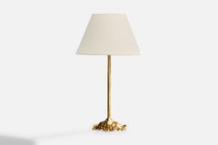 EWÅ Värnamo, Table Lamp, Brass, Sweden, 1950s