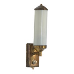 EWÅ Värnamo, Wall Light, Brass, Glass, Sweden, 1950s