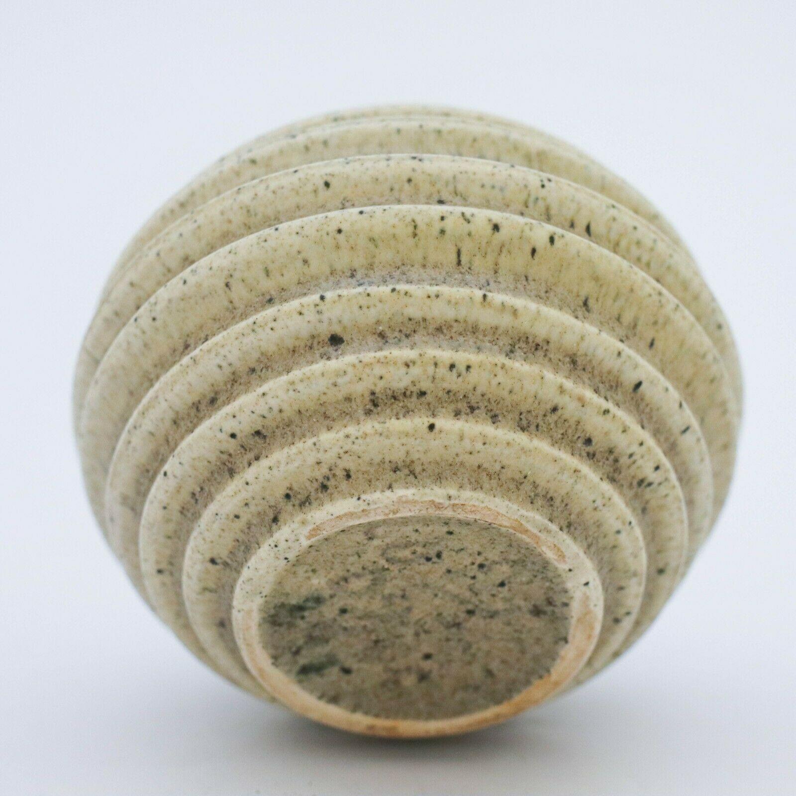 Glazed Ewald Dahlskog, Art Deco Globose Vase, Bo Fajans, Sweden, 1930s