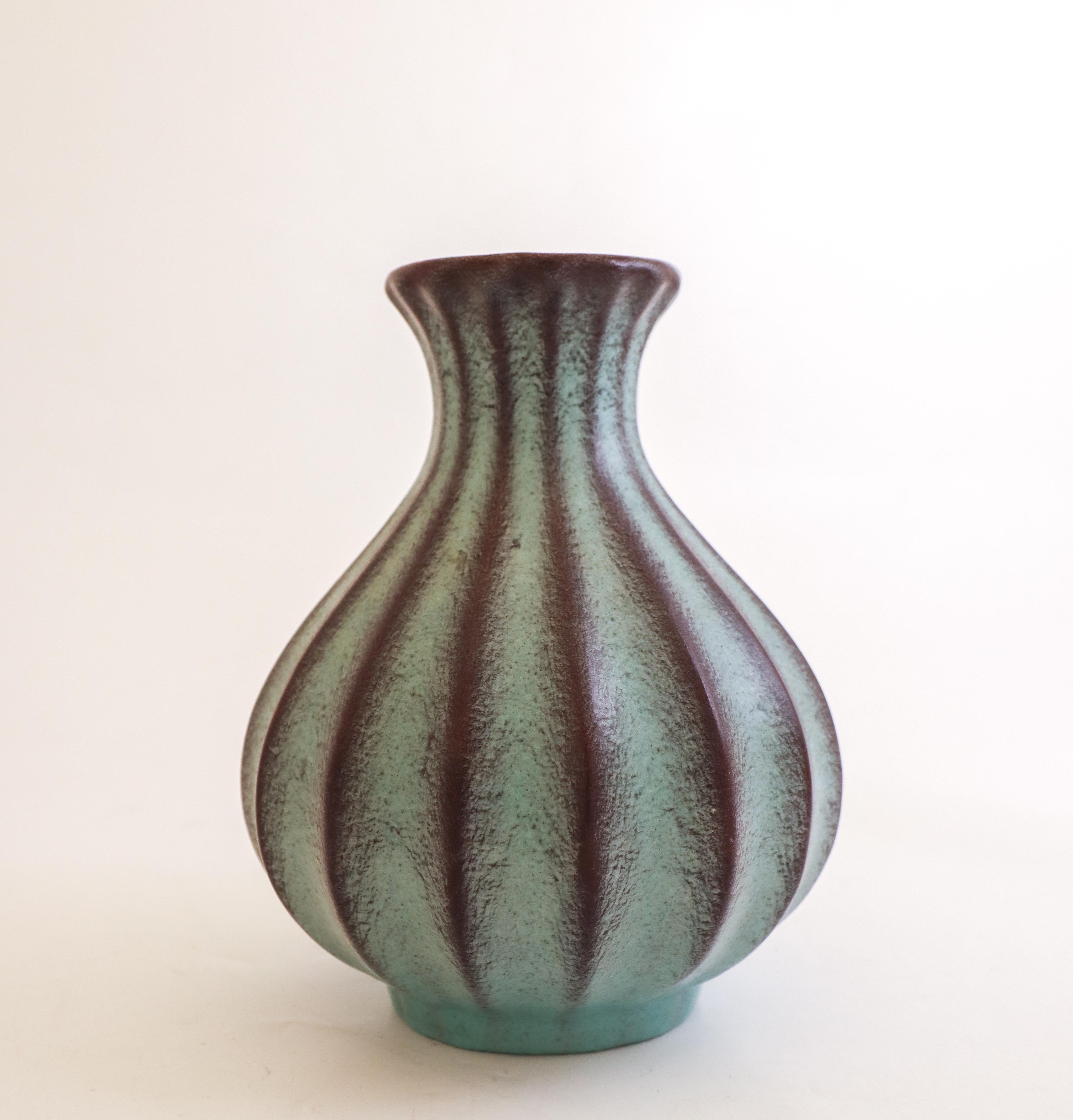 Svedese Ewald Dahlskog - Vaso in ceramica - Bo Fajans Svezia anni '30 in vendita