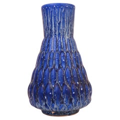 Ewald Dahlskog, Deep Blue Vase, Bo Fajans, Sweden, 1948