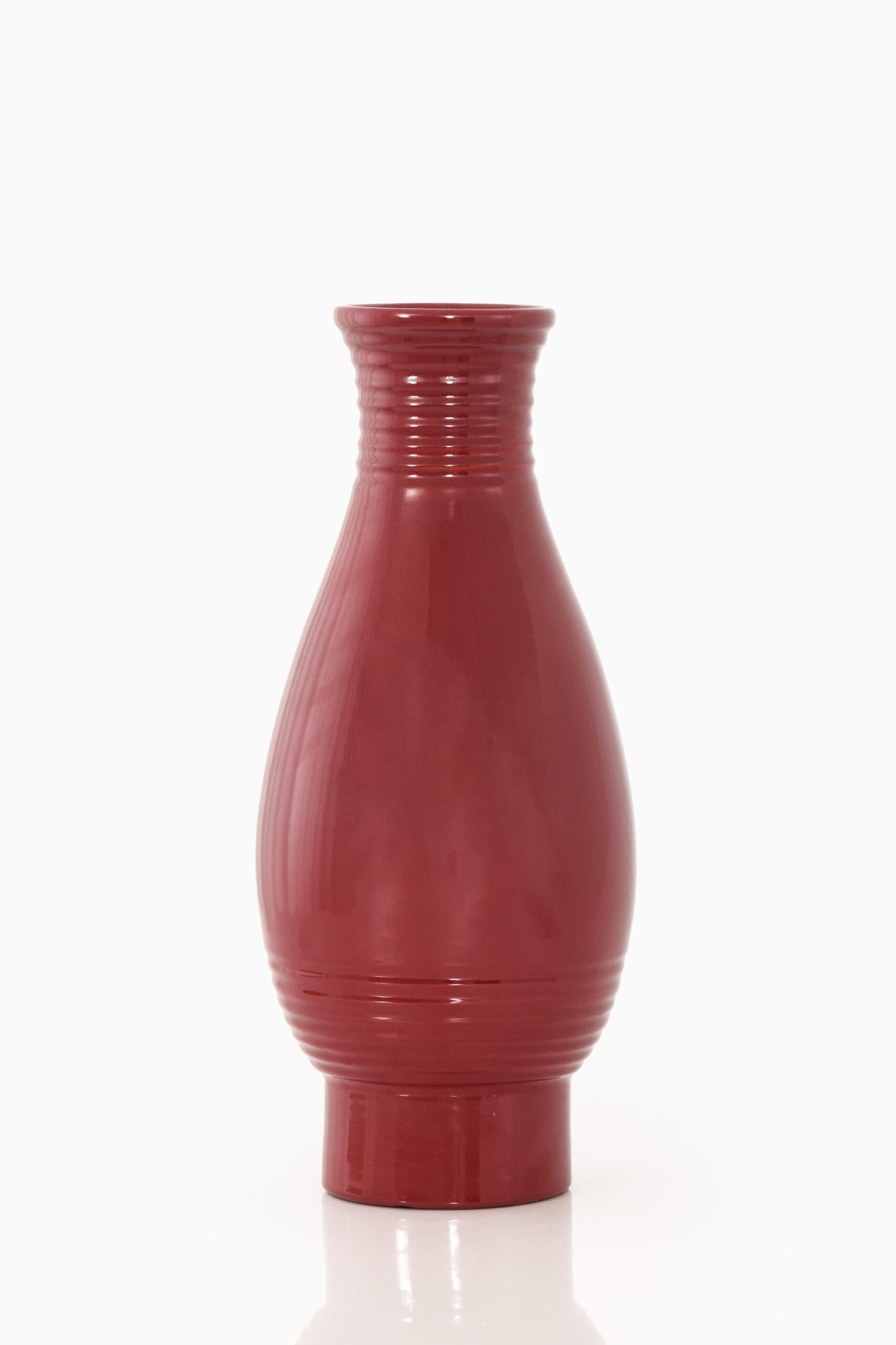 Swedish Ewald Dahlskog Floor Vase Produced by Bobergs Fajansfabrik in Sweden For Sale