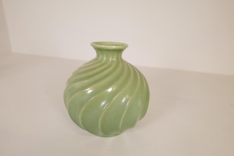 Glazed Ewald Dahlskog for Bo Fajans, Large Swedish Ceramic Vase