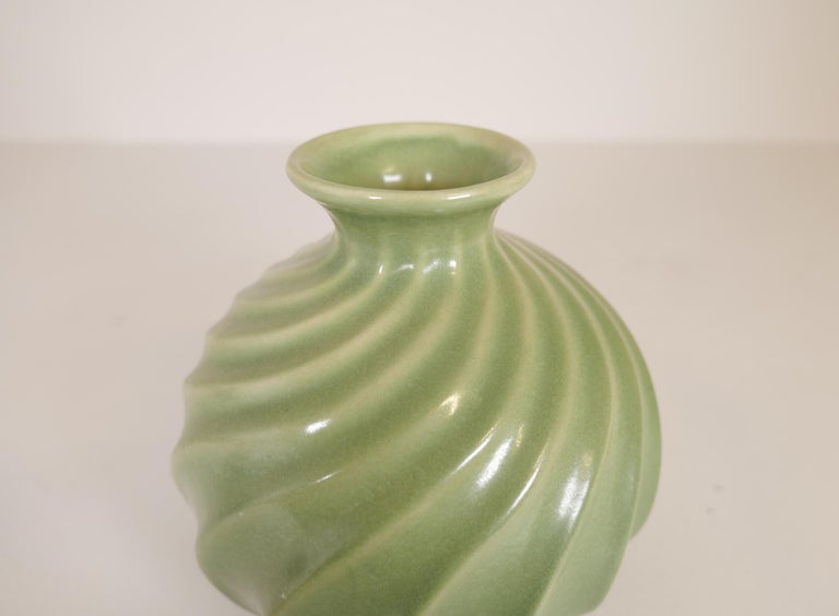 Ewald Dahlskog for Bo Fajans, Large Swedish Ceramic Vase In Good Condition In Langserud, SE