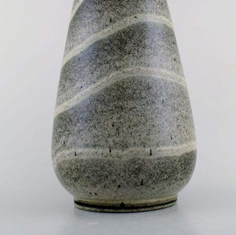 Swedish Ewald Dahlskog for Gefle, Large Bo Fajans Vase in Modern Design