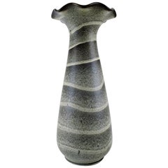 Ewald Dahlskog for Gefle, Large Bo Fajans Vase in Modern Design