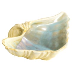 Ewald Dahlskog Half Shell Ceramic Bowl Scandinavian Modern Bo Fajans