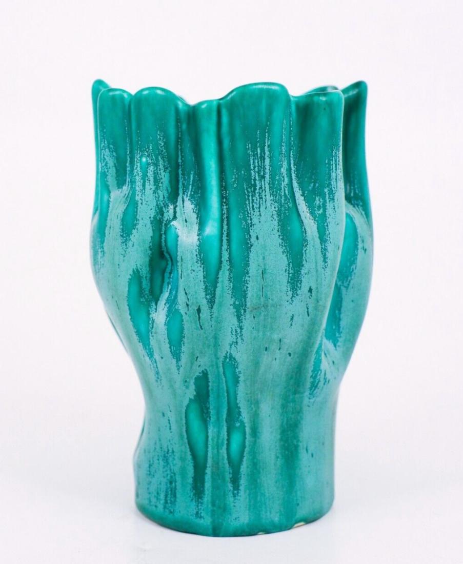 Svedese Ewald Dahlskog - Vaso turchese di forma incantevole - Bo Fajans Svezia anni '30 in vendita