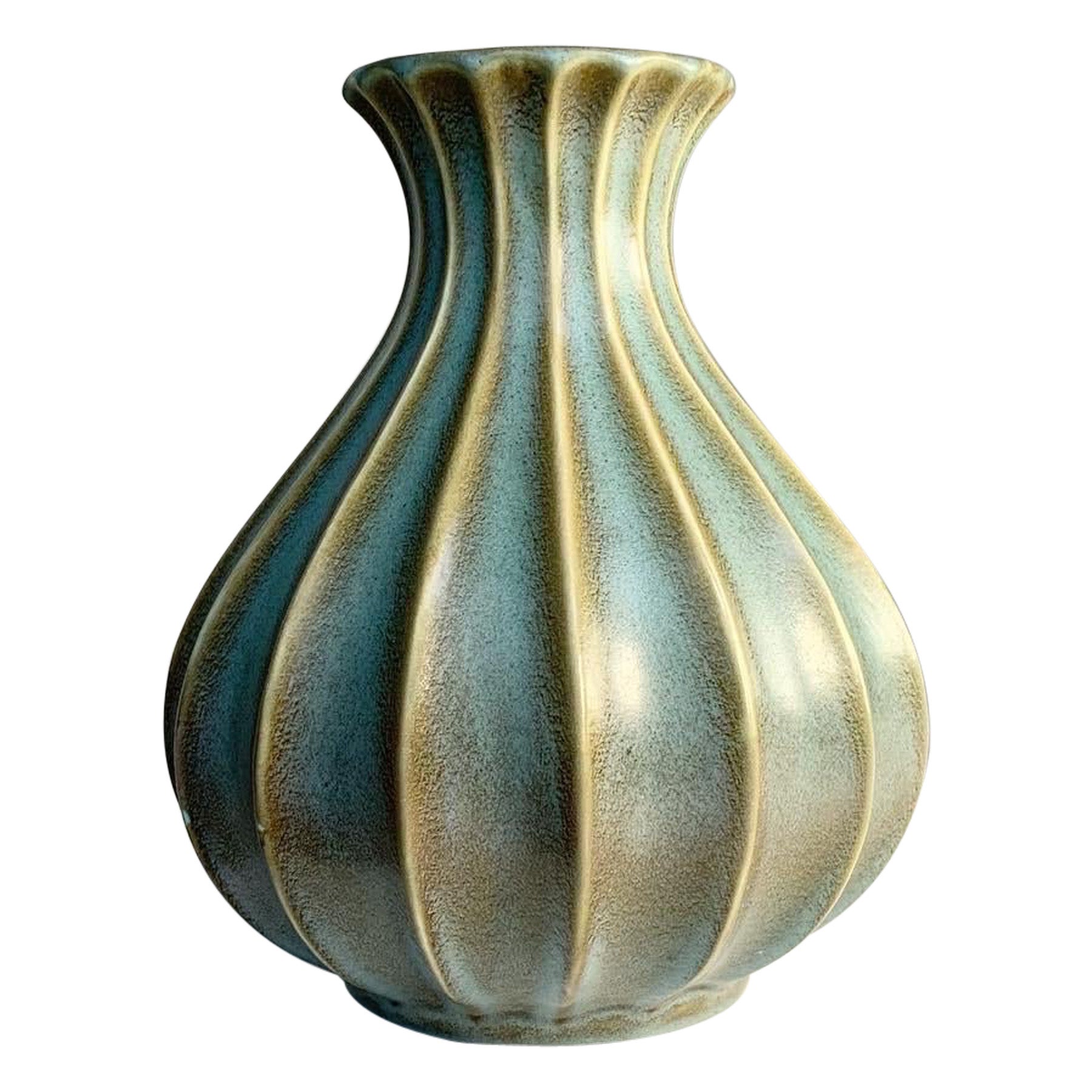 Ewald Dahlskog Vase Bo Fajans Runa Earthenware Sweden 1940s