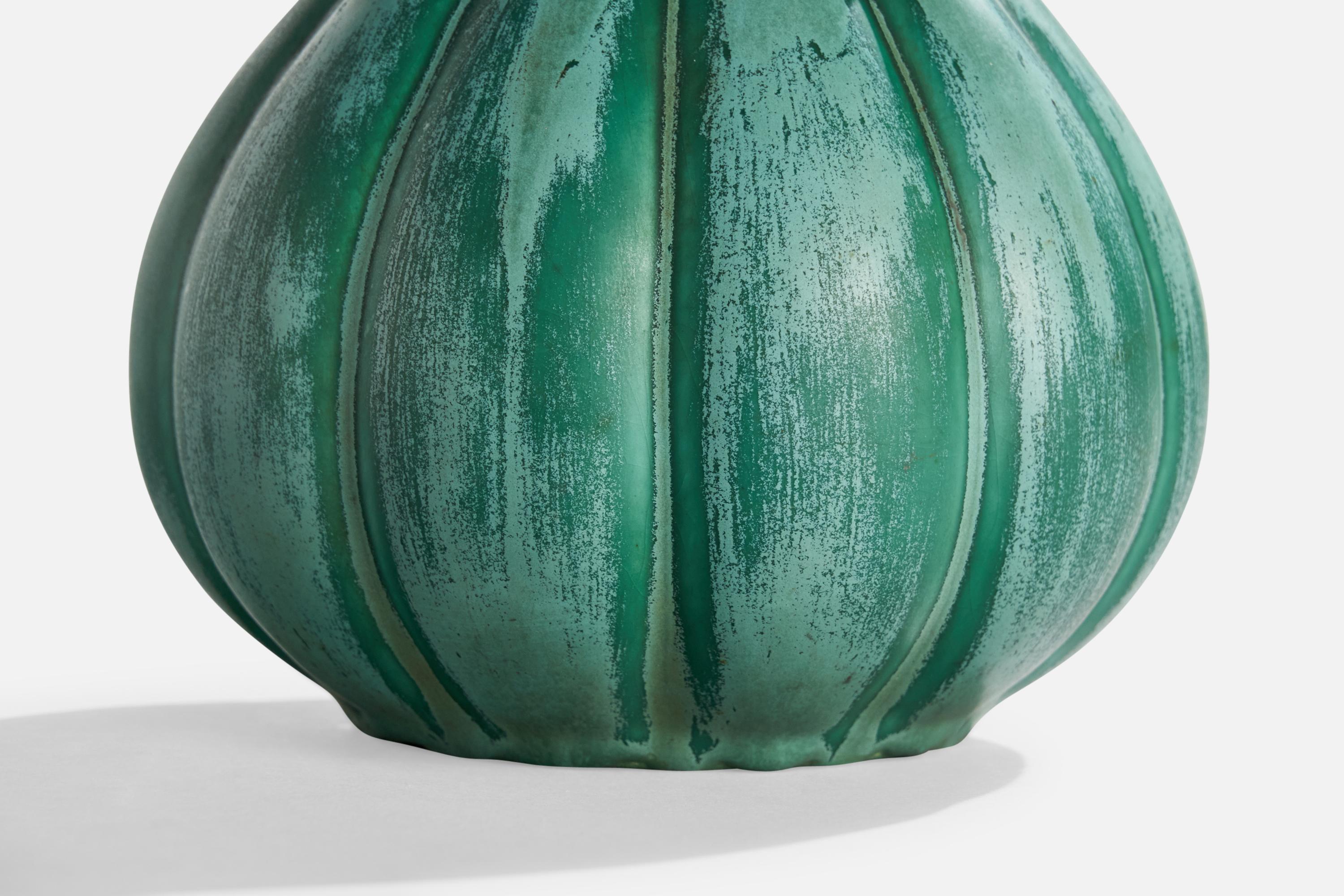 Ewald Dahlskog, Vase, Céramique, Suède, années 1930 en vente 1