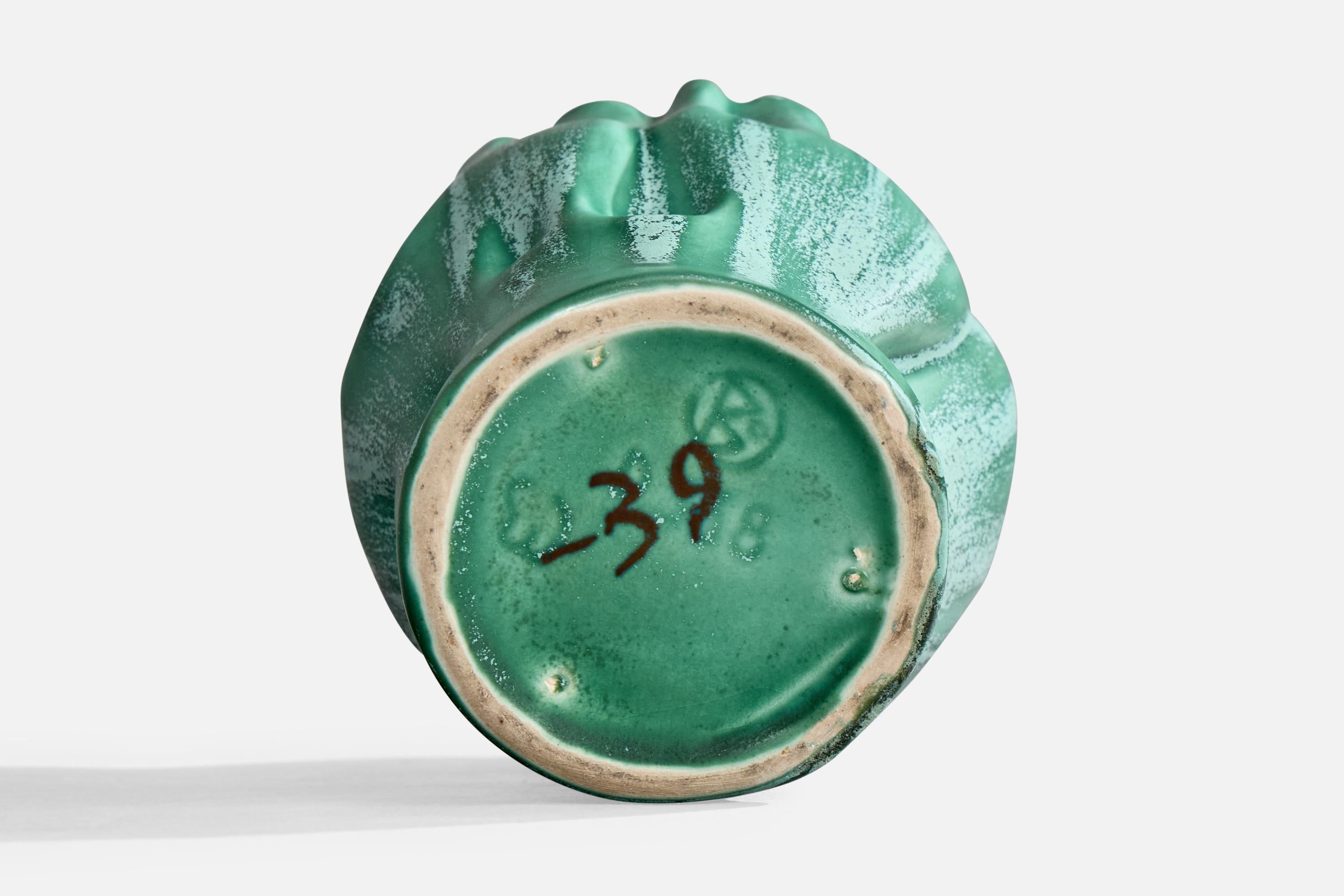 Ewald Dahlskog, Vase, Céramique, Suède, années 1930 en vente 2