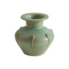 Ewald Dahlskog, Vaso, Terracotta smaltata, Bo Fajans, Svezia, anni 30