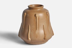Vase Ewald Dahlskog, faïence, Suède, années 1930