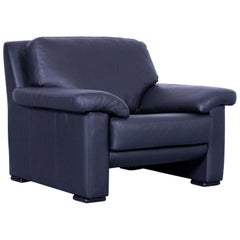 Ewald Schillig Armchair Black Leather One-Seat