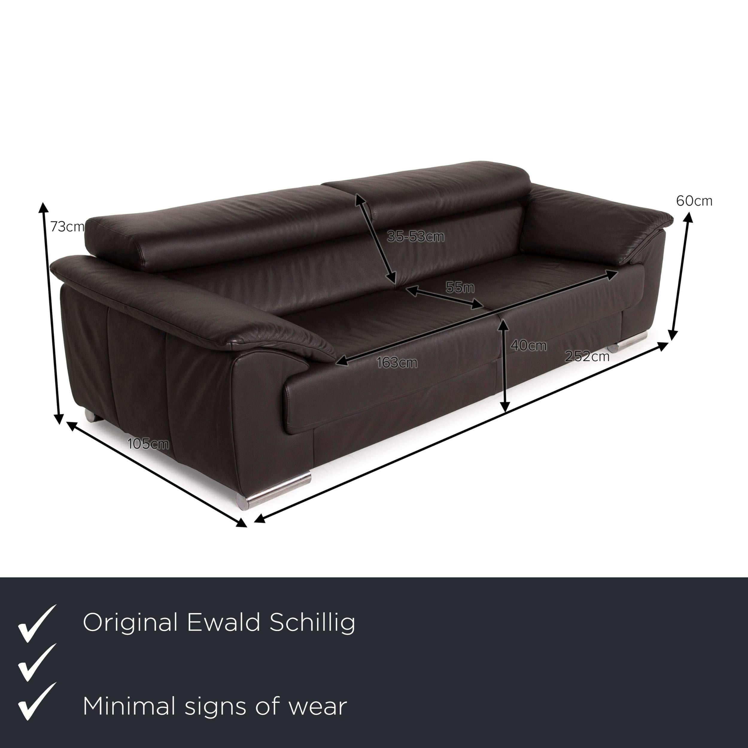 Wir präsentieren Ihnen ein Ewald Schillig Brand Blues Ledersofa braun Zweisitzer Espresso Funktion.


 Produktabmessungen in Zentimetern:
 

Tiefe: 73
Breite: 252
Höhe: 105
Sitzhöhe: 40
Resthöhe: 60
Sitztiefe: 55
Sitzbreite: