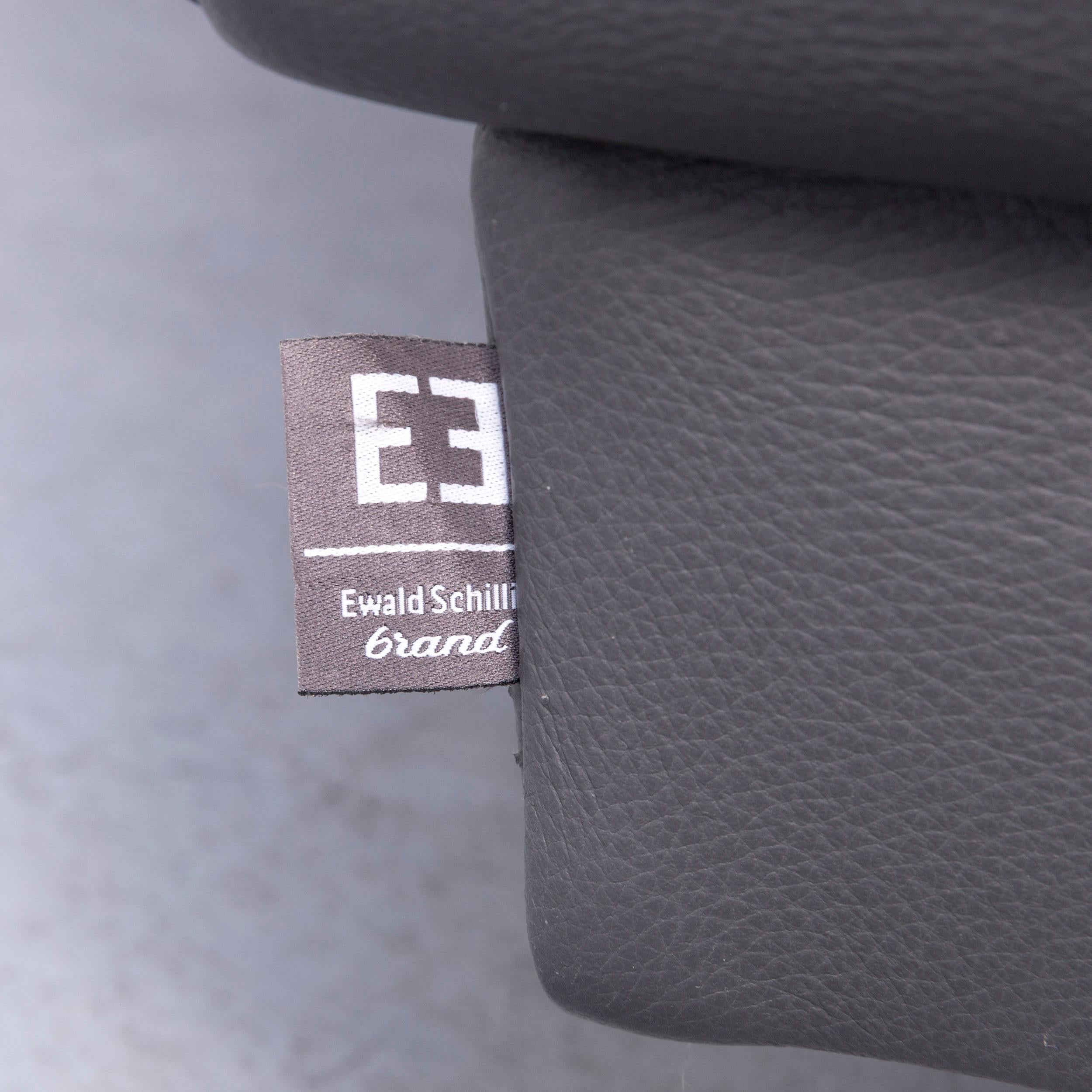 Ewald Schillig Brand Face Designer Sofa Leather Grey Corner Couch For Sale 2