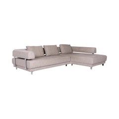 Ewald Schillig Brand Face Fabric Corner Sofa Gray Beige Electric Function Couch