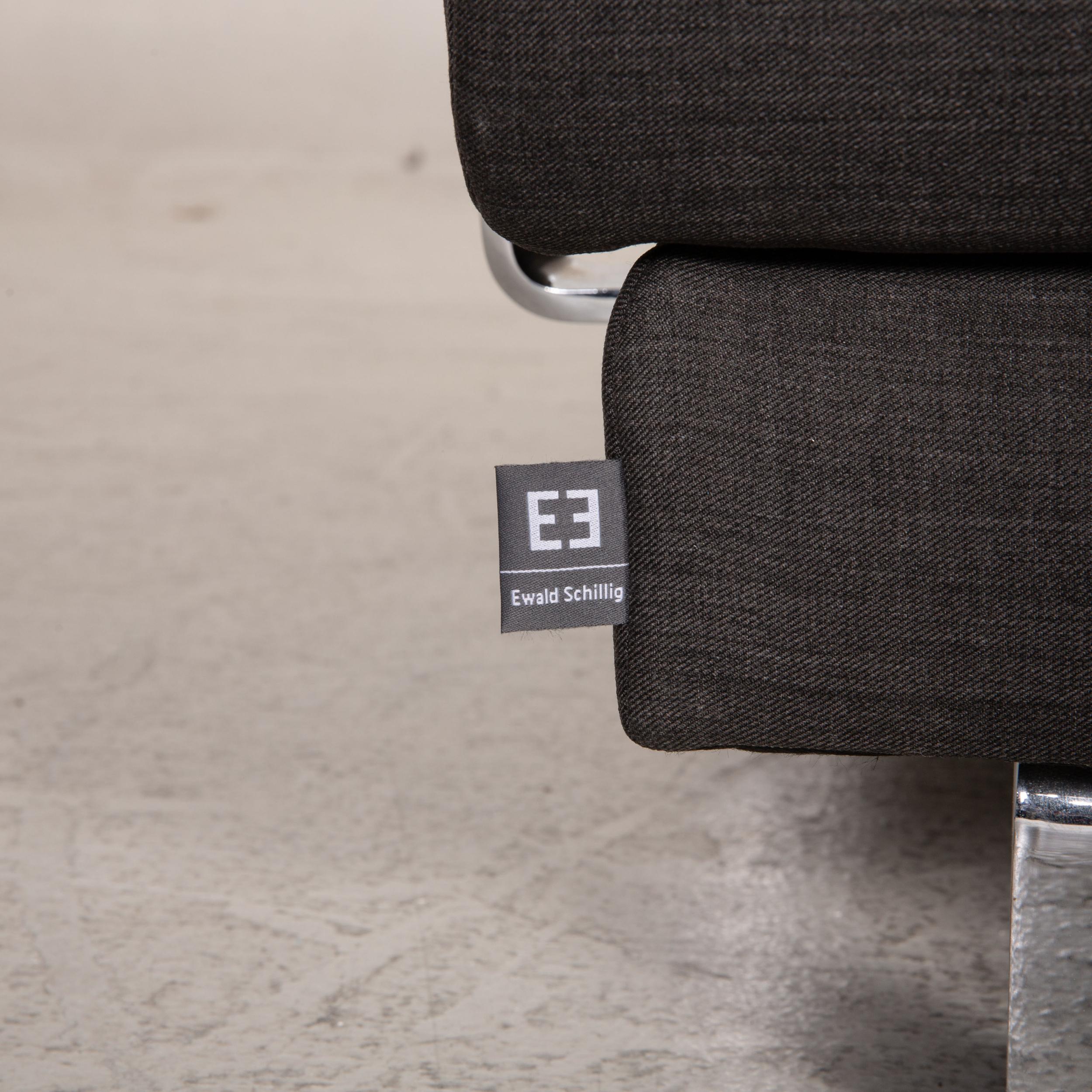 Ewald Schillig Brand Face Fabric Sofa Grau Eck Sofa Couch Funktion (21. Jahrhundert und zeitgenössisch) im Angebot