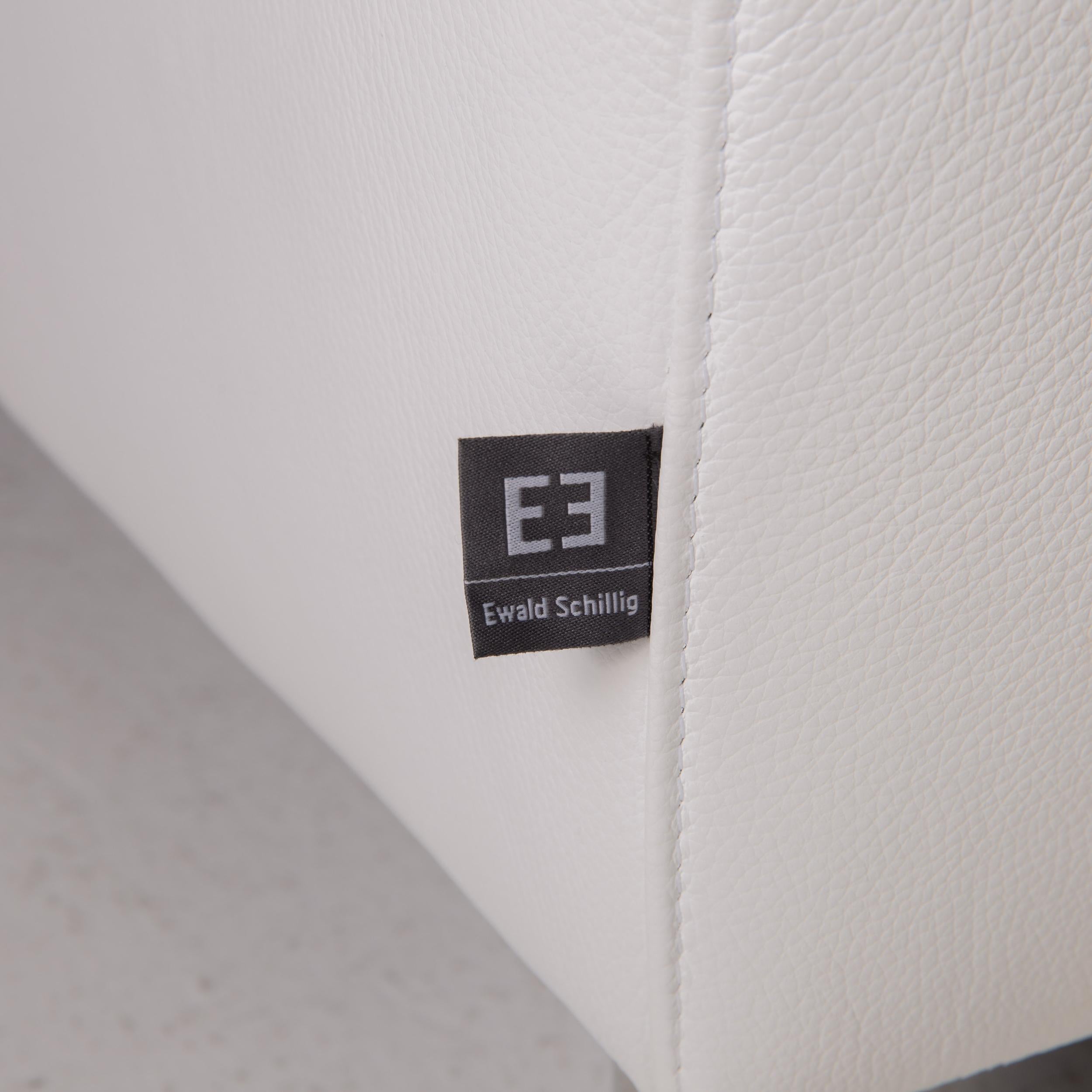 Ewald Schillig Weißes Ewald Schillig-Sofa aus Schmetterlingsleder (Moderne)