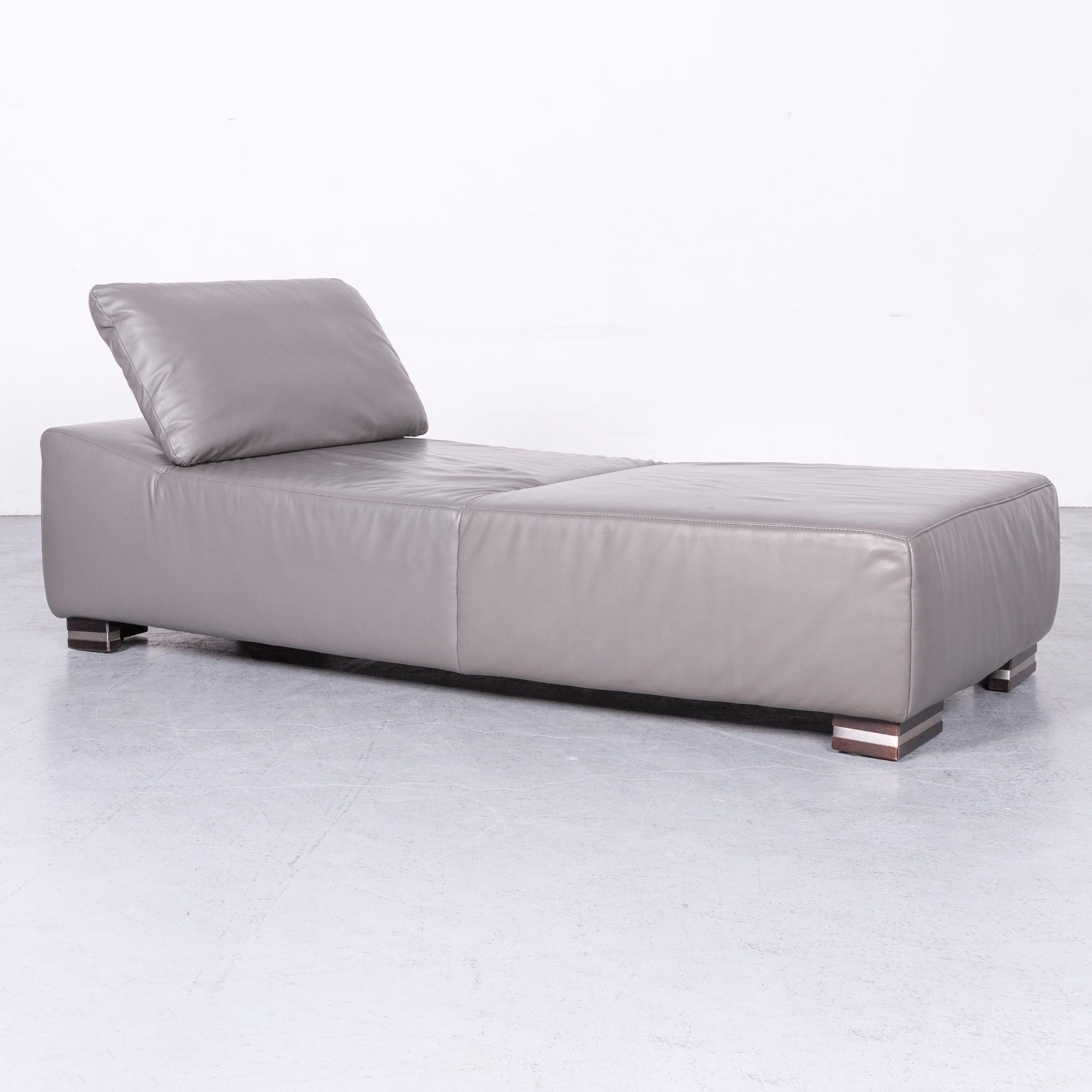 Ewald Schillig Designer Corner Sofa Set Couch Leather Grey Modern 10