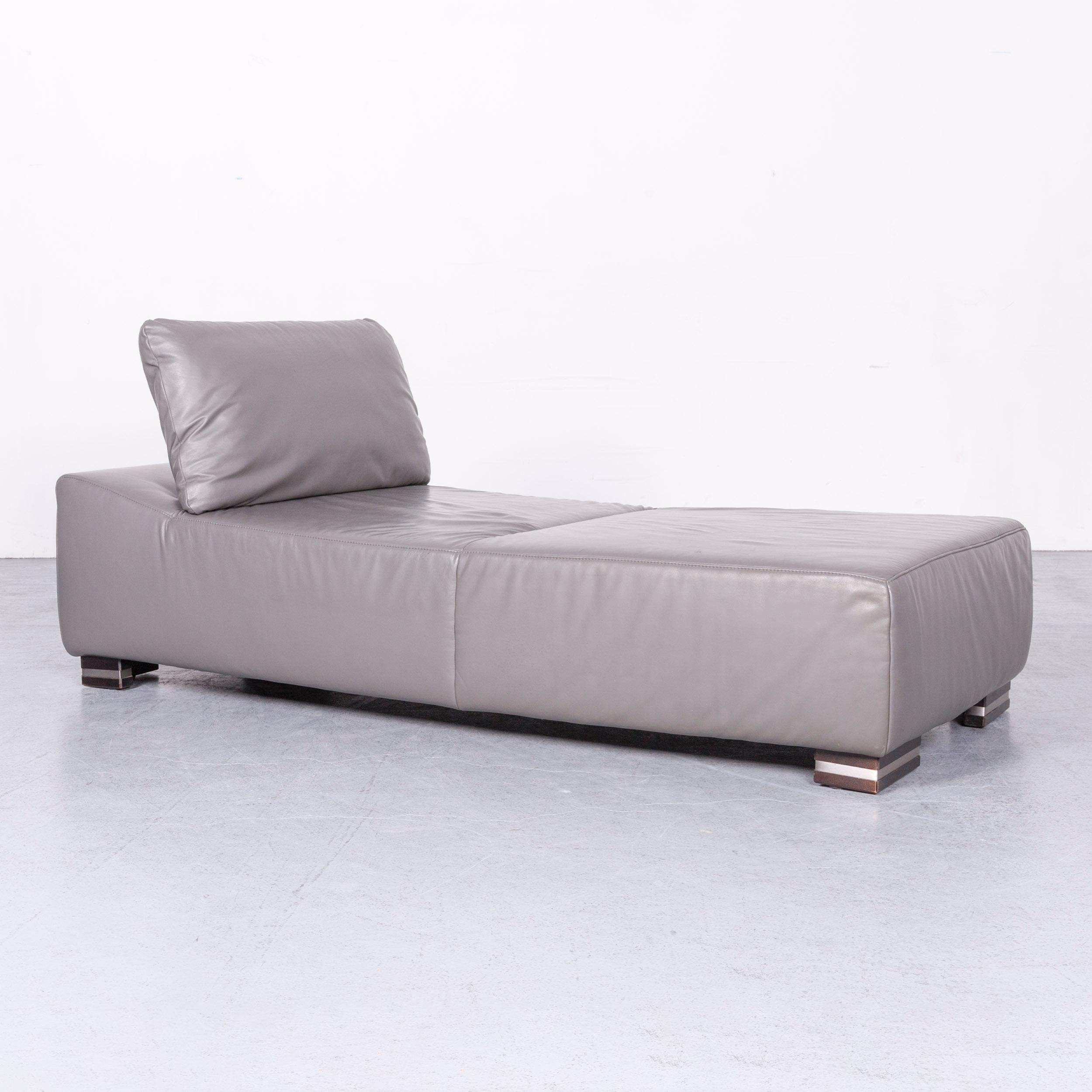 Ewald Schillig Designer Corner Sofa Set Couch Leather Grey Modern 12