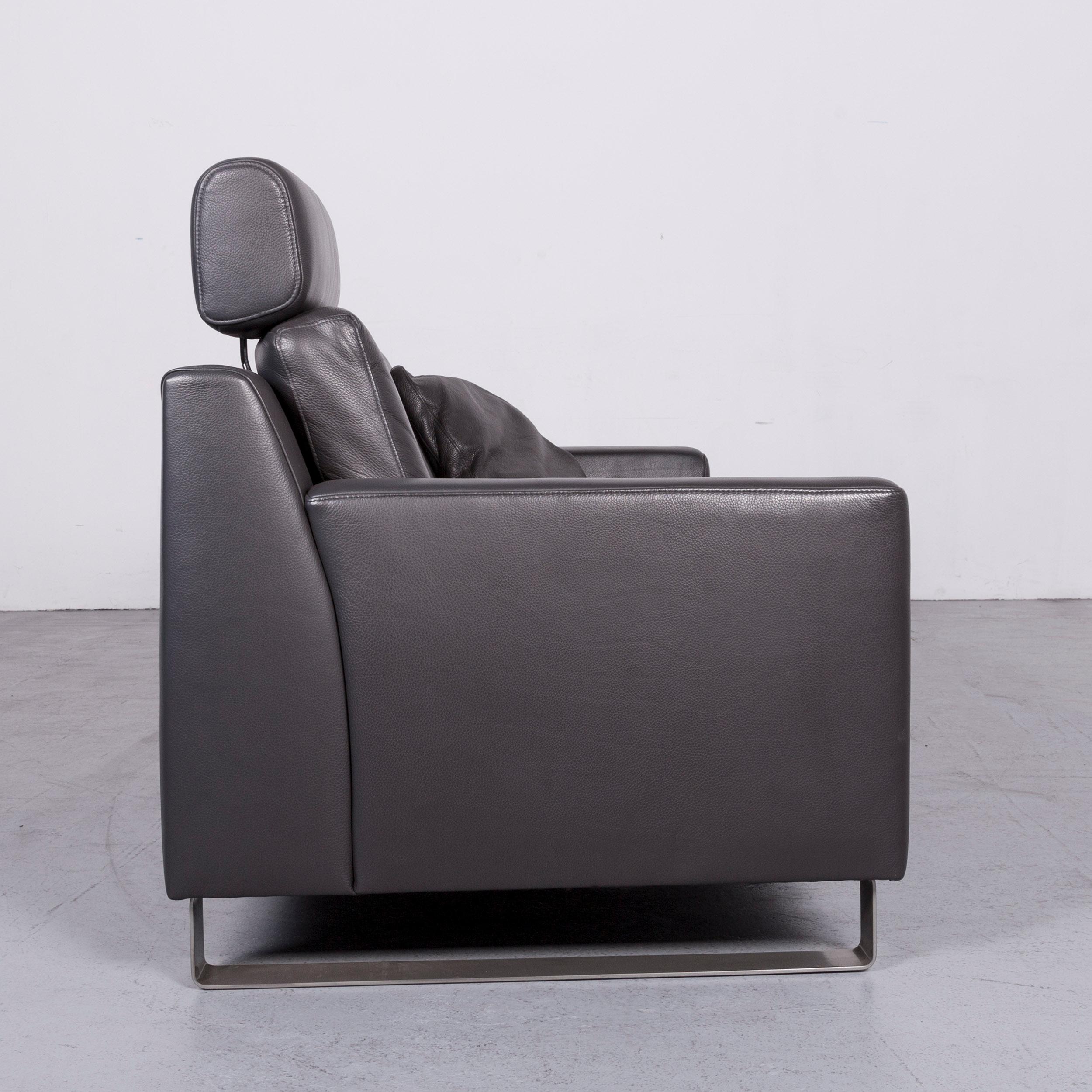 Contemporary Ewald Schillig Designer Sofa Brown Couch Leather
