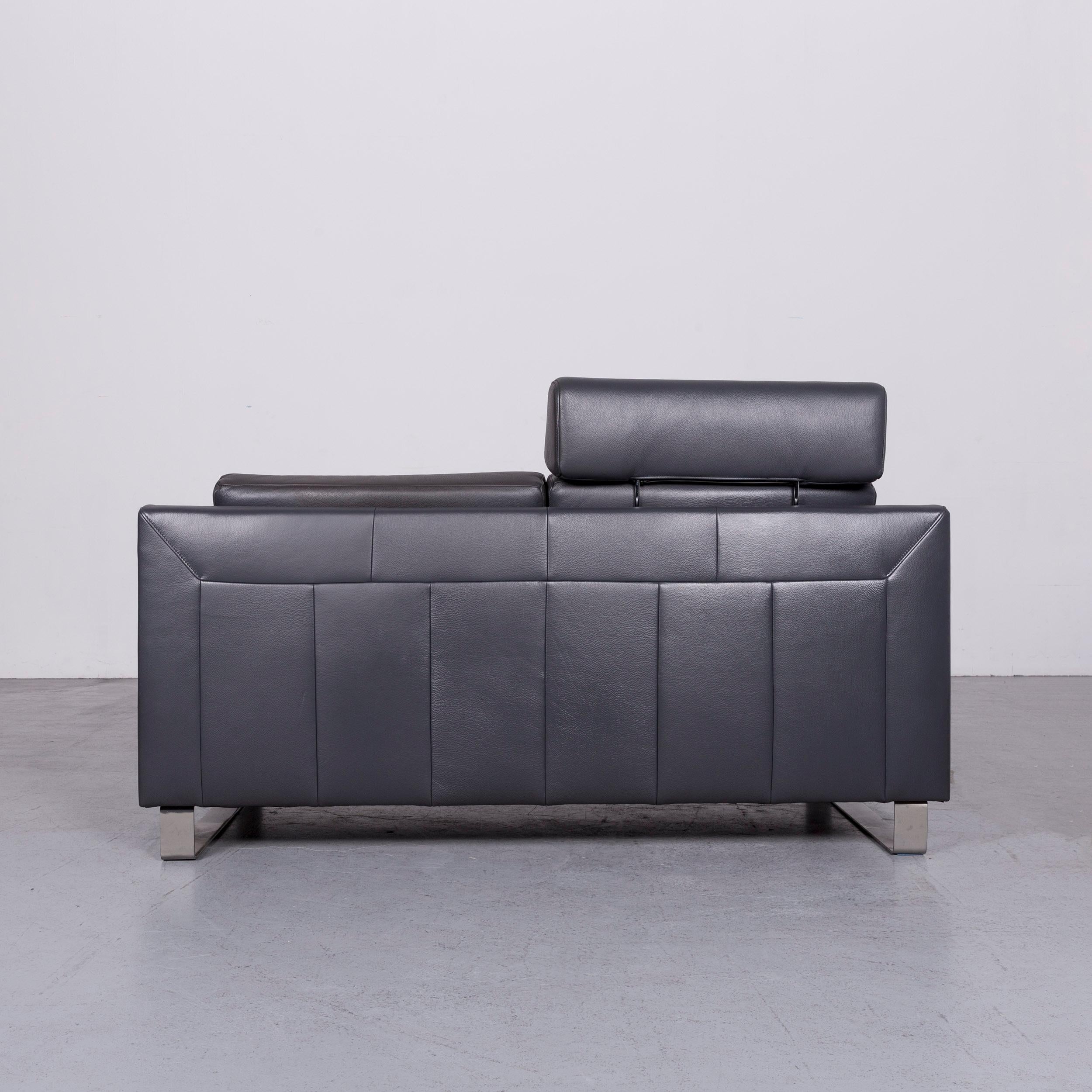 Ewald Schillig Designer Sofa Brown Couch Leather 1