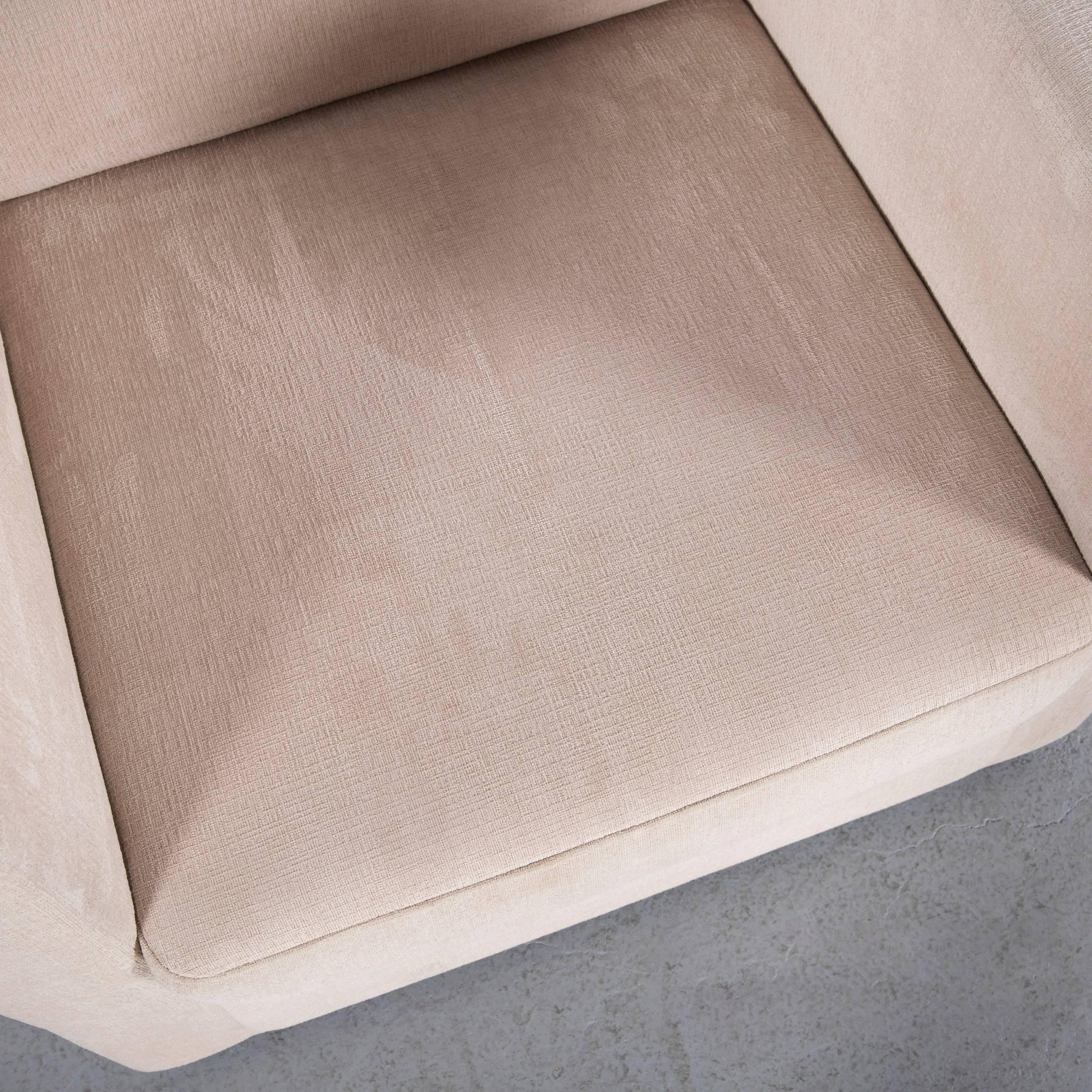 Contemporary Ewald Schillig Fabric Armchair in Off-White For Sale