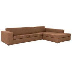 Ewald Schillig Fabric Corner Sofa Brown Sofa Function Couch