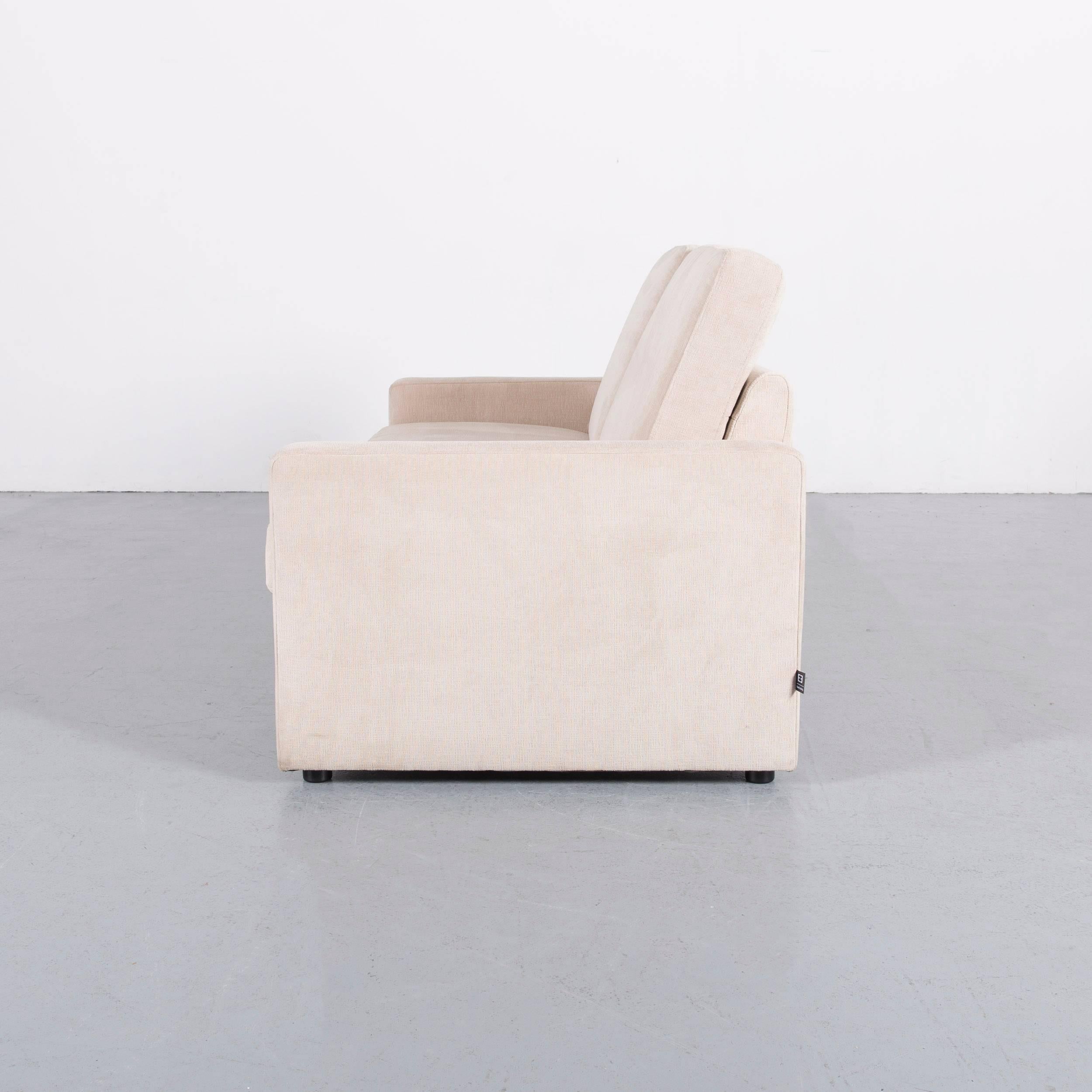 Ewald Schillig Fabric Sofa Off-White Two-Seat Couch For Sale 3