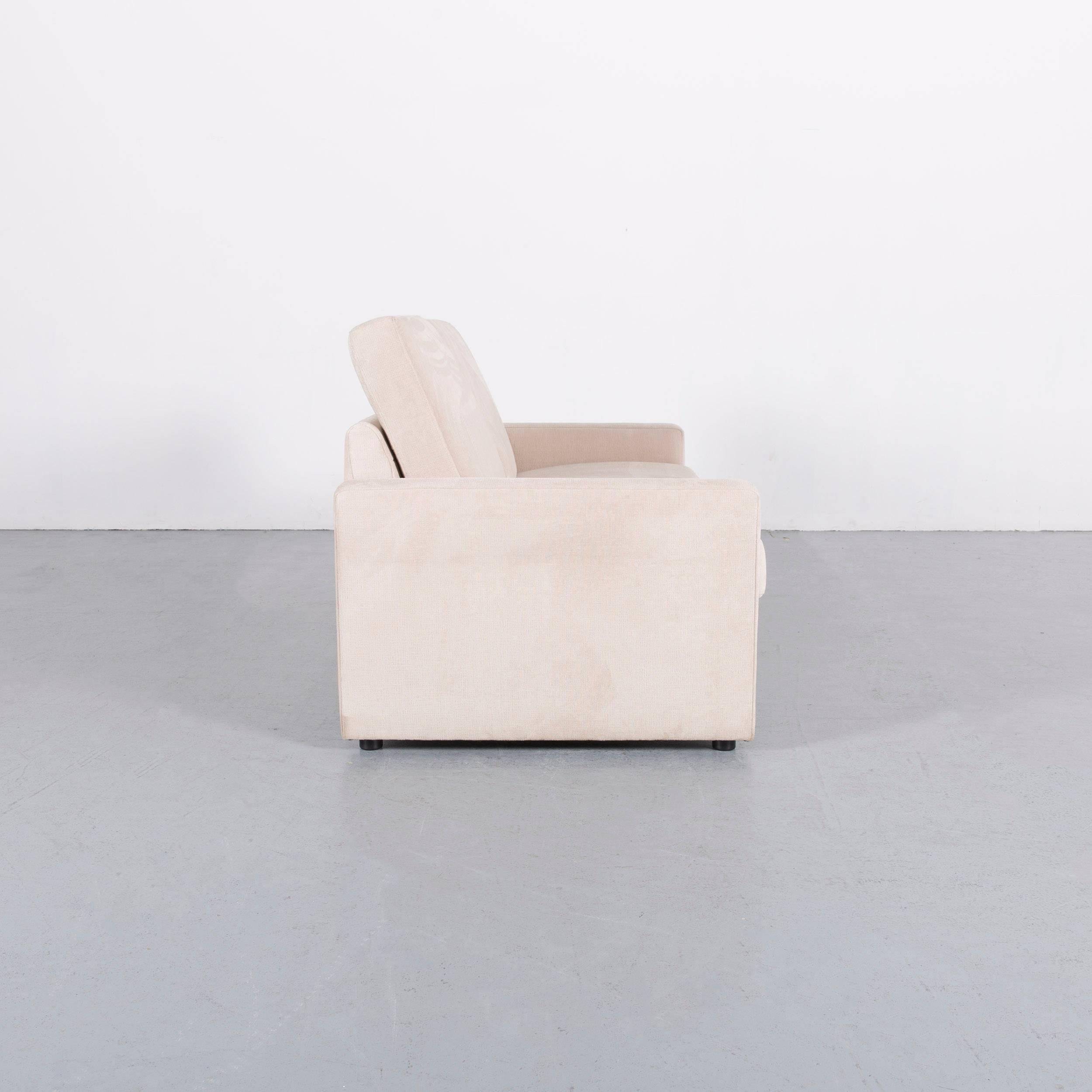 Ewald Schillig Fabric Sofa Off-White Two-Seat Couch For Sale 1