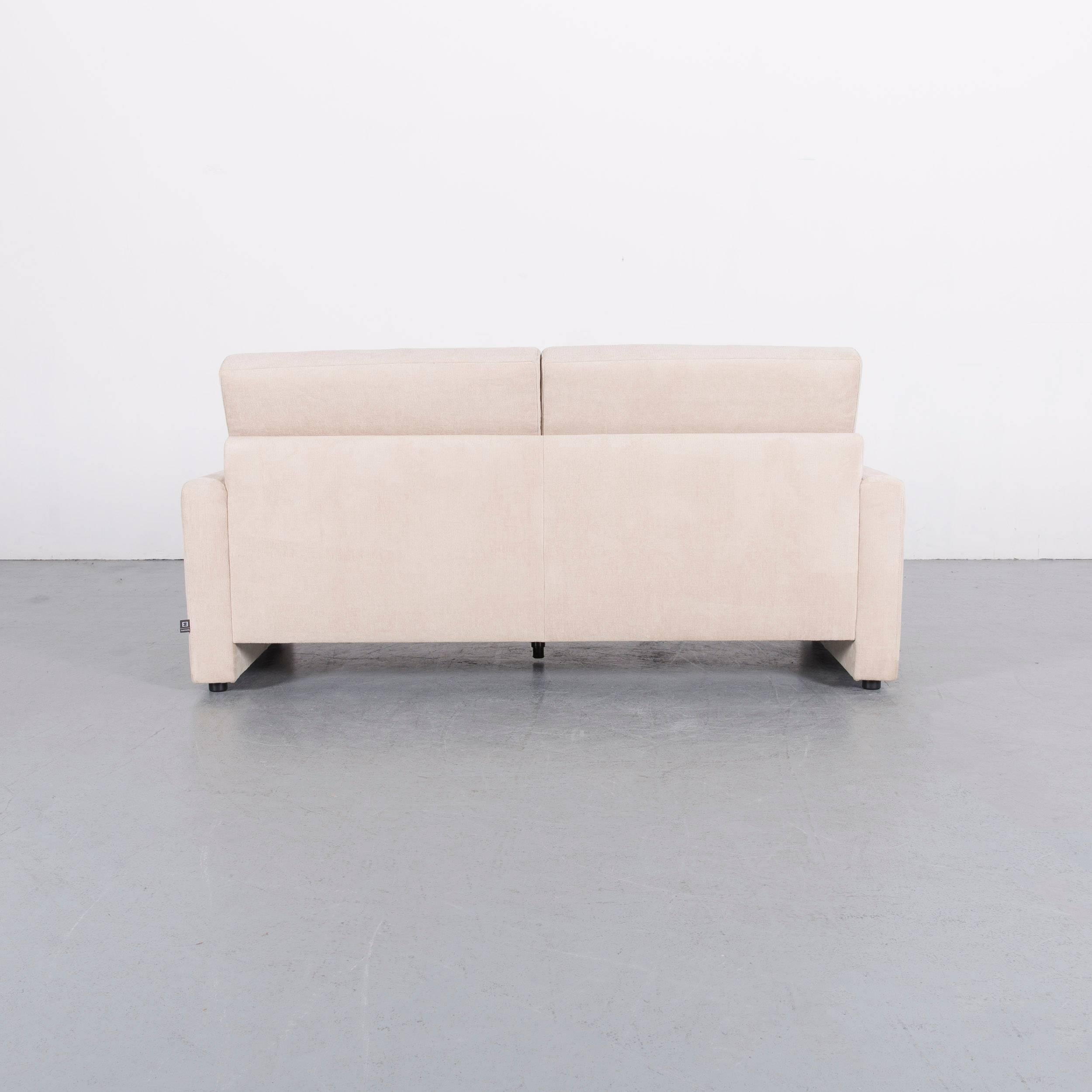Ewald Schillig Fabric Sofa Off-White Two-Seat Couch For Sale 2