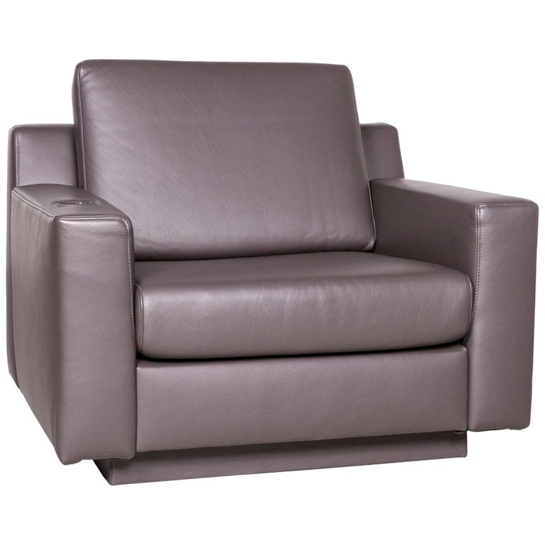 Ewald Schillig Flex Plus Brown Real Leather Armchair Real Leather Chair