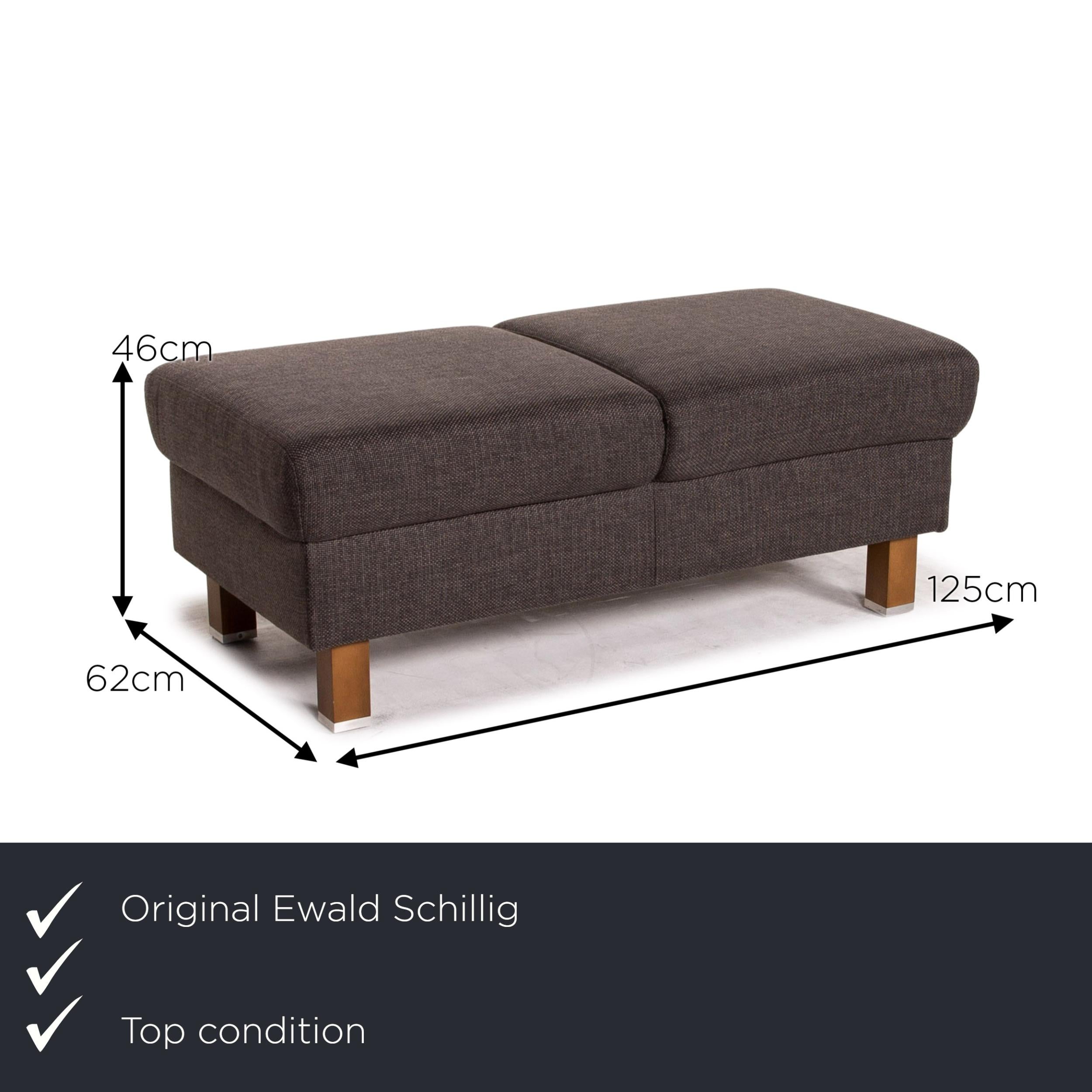 We present to you an Ewald Schillig Flex Plus fabric stool anthracite gray ottoman.


 Product measurements in centimeters:
 

 Depth: 62
 Width: 125
 Height: 46.





 