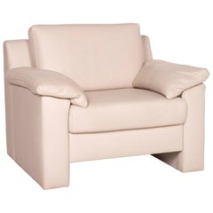 Ewald Schillig Flex Plus Leather Armchair Cream