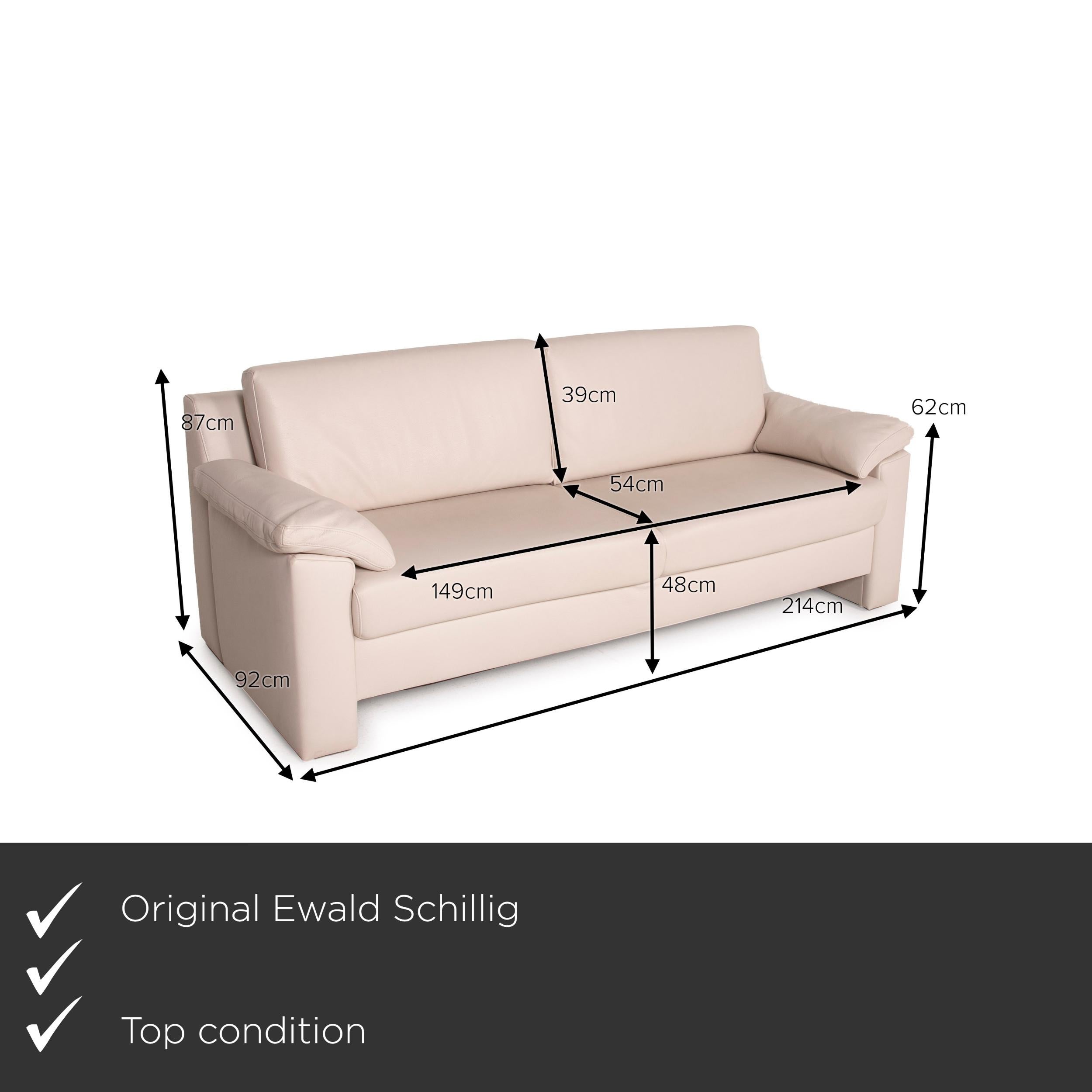 We present to you an Ewald Schillig Flex Plus leather sofa cream two-seater.


 Product measurements in centimeters:
 

Depth: 92
Width: 214
Height: 87
Seat height: 48
Rest height: 62
Seat depth: 54
Seat width: 159
Back height: 39.
 