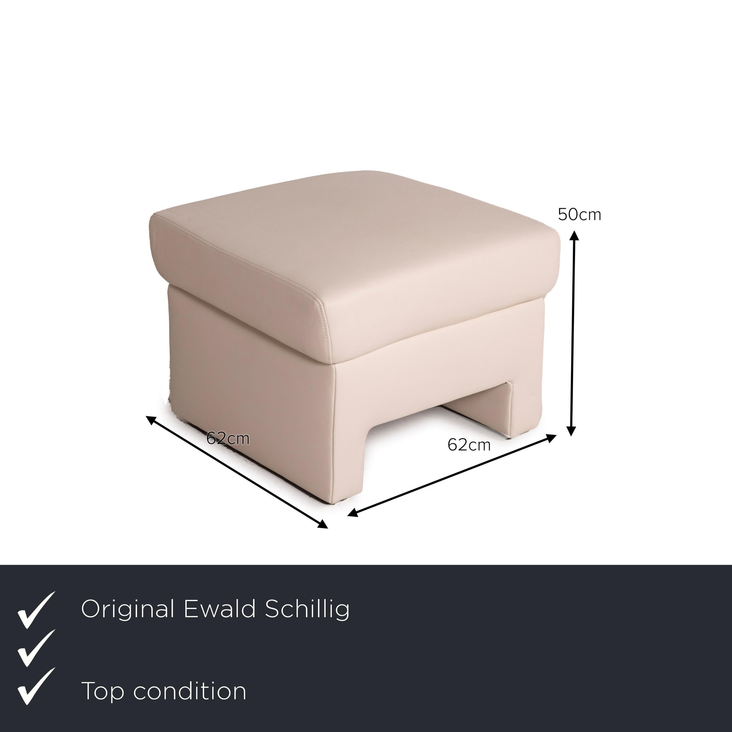 We present to you an Ewald Schillig Flex Plus leather stool cream.


 Product measurements in centimeters:
 

 Depth: 62
 Width: 62
Height: 50.





 