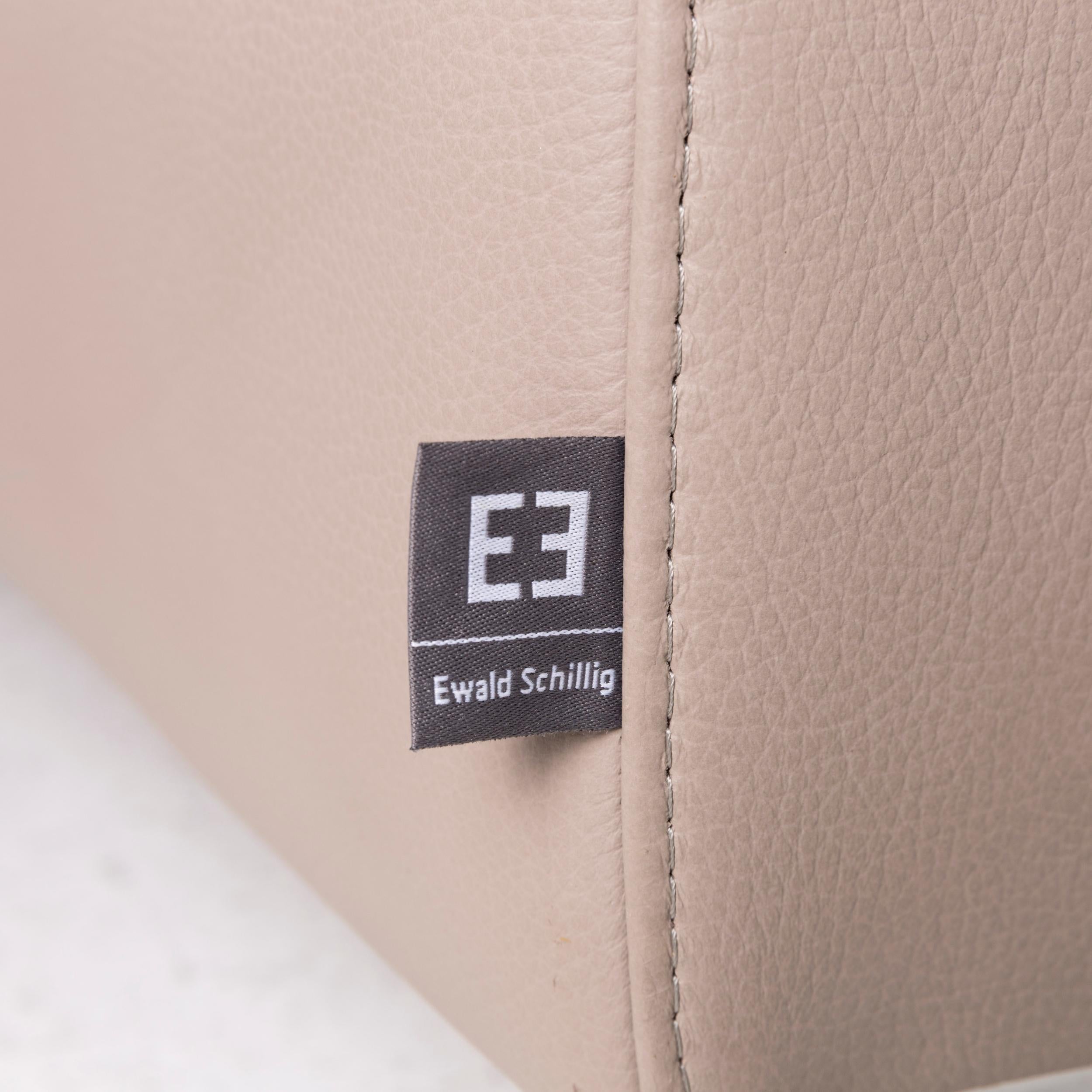 Ewald Schillig Leather Corner Sofa Brown Gray Beige Cappucino Sofa Couch For Sale 1