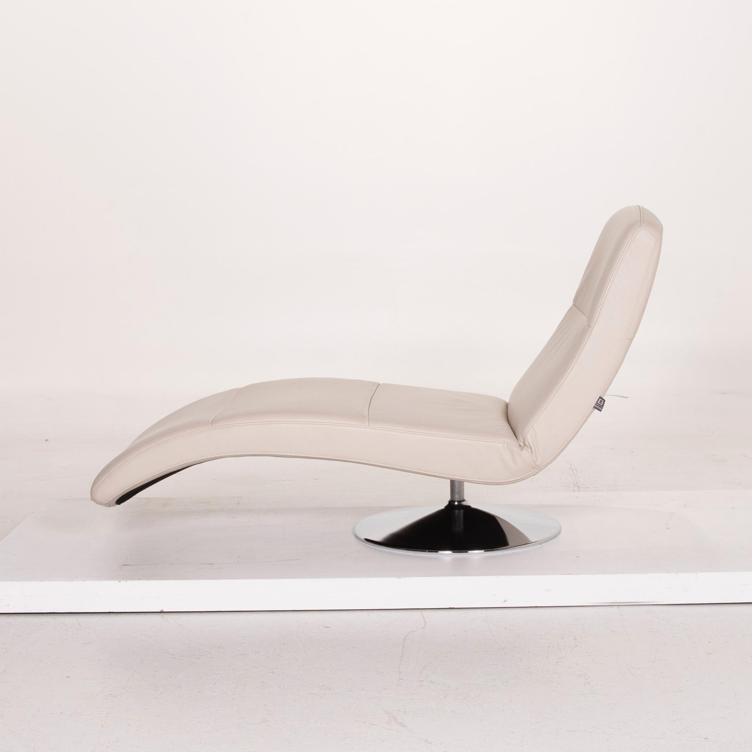 Ewald Schillig Leather Lounger Beige Relaxation Function 5