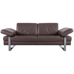 Ewald Schillig Leather Sofa Brown Three-Seat