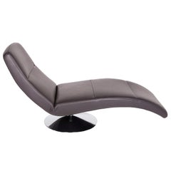 Ewald Schillig Silence Leather Lounger Brown Dark Brown Relaxation Function