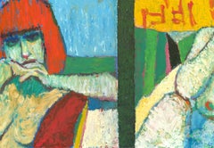 Ewart Johns (1923-2013) - 1986 Oil, Rachel, 1