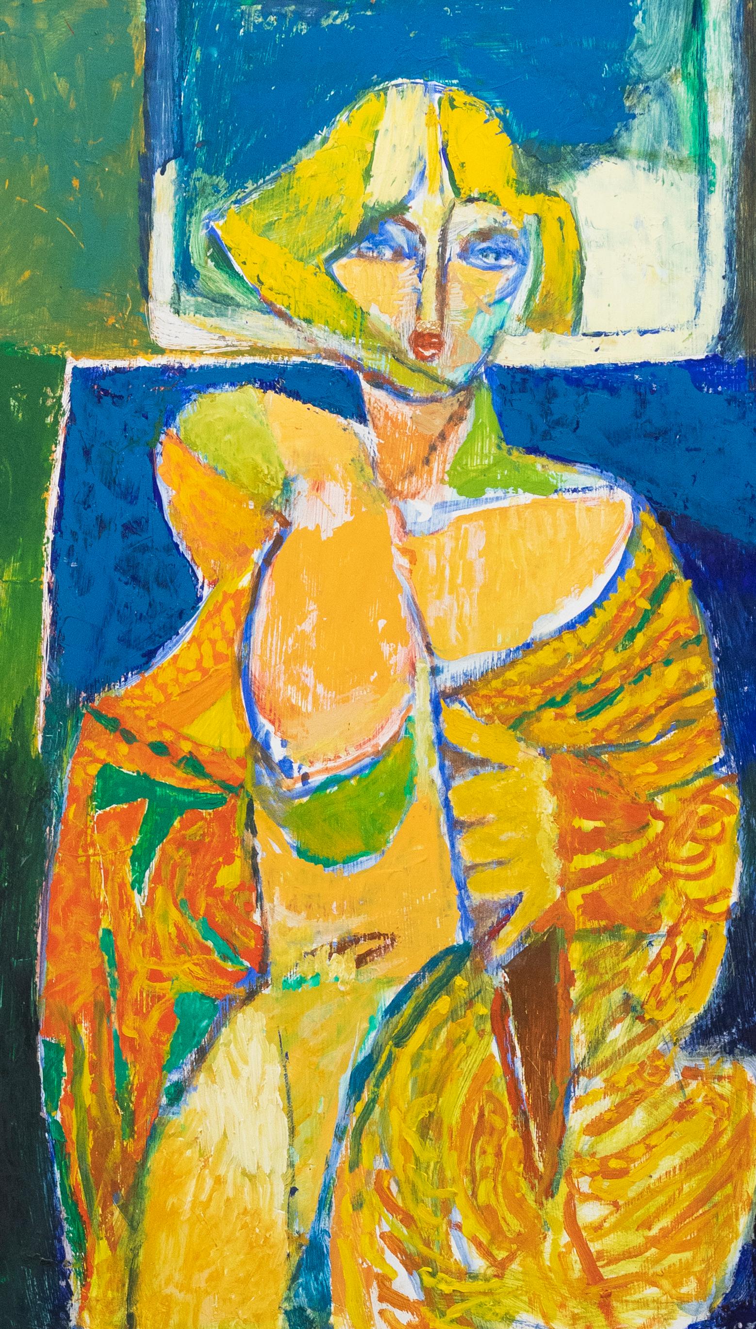 Ewart Johns (1923-2013) - 1987 Oil, Model Robing 1