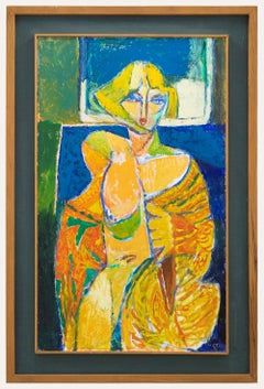 Ewart Johns (1923-2013) - 1987 Öl, Modell Robing