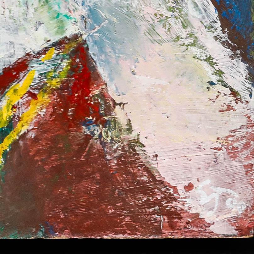 Ewart Johns (1923-2013) - 1990 Huile, Fille au chapeau rose en vente 4