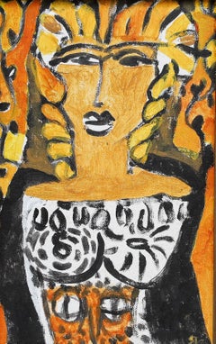 Ewart Johns (1923-2013) - 1995 Oil, Study for Athene