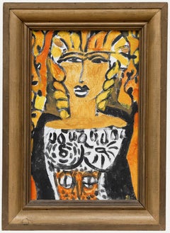 Iwart Johns (1923-2013) - 1995 Huile, étude pour Athène