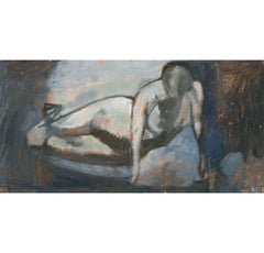Ewart Johns (1923-2013) - c.1955 Oil, Press-Up Figure